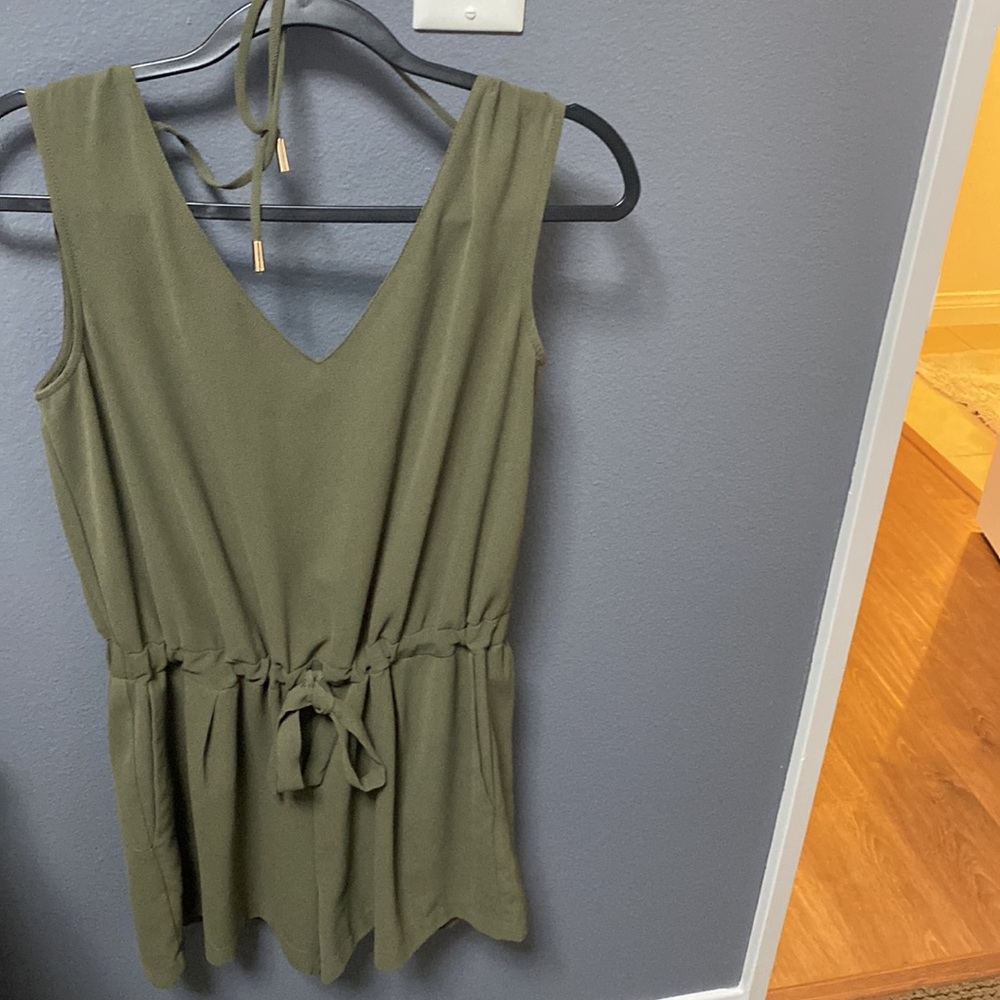 Military green Zara Romper